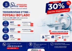 SKIDKALAR DIAGNOSTIKA UCHUN SHOX INTERNATIONAL HOSPITAL’DA