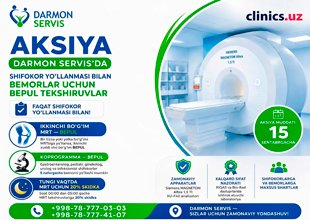AKSIYA — DARMON SERVIS’DA SHIFOKOR YO‘LLANMASI BILAN BEMORLAR UCHUN BEPUL TEKSHIRUVLAR
