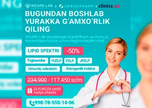 SKIDKA 50% — Incare Lab’da lipid spektri uchun maxsus aksiya